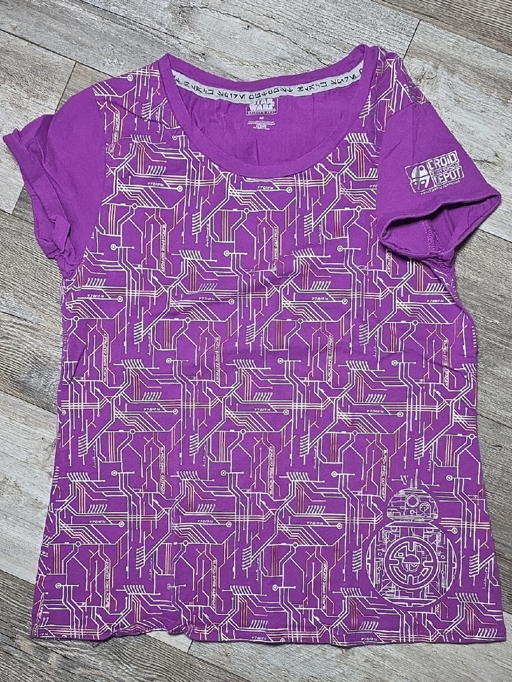 Disney Star Wars Galaxy's Edge Droid Depot BB-8 Circuits Graphic Tee Shirt Sz Md